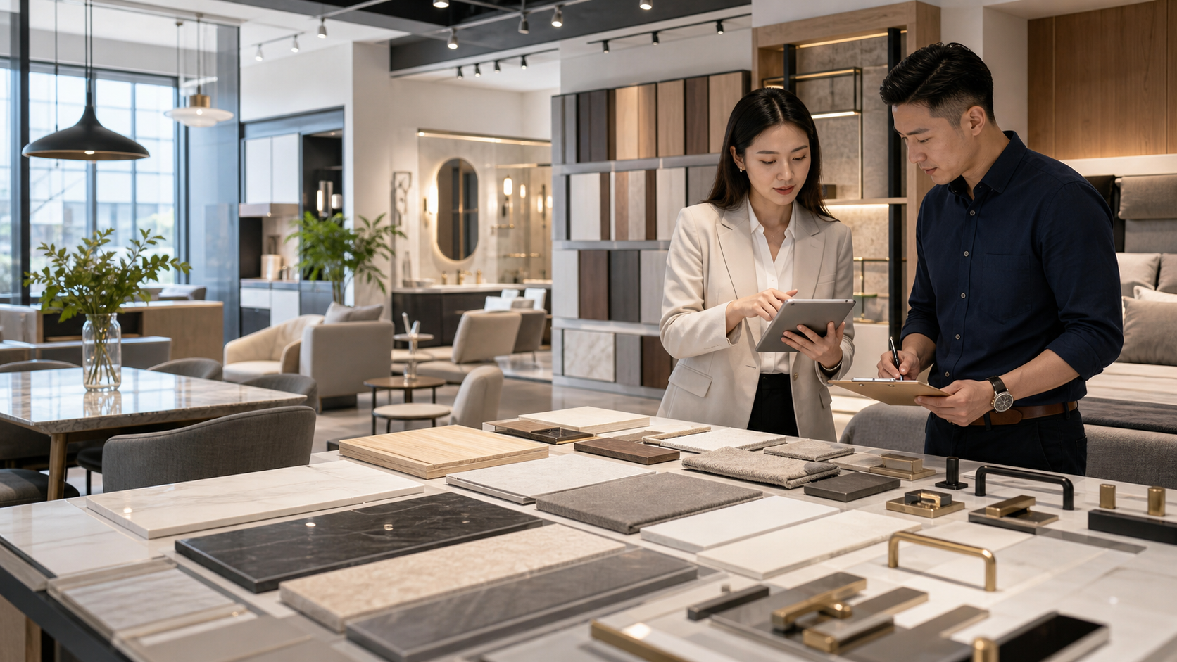 Furniture and building material procurement samples